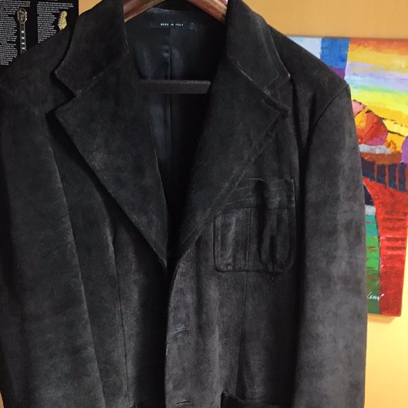 Gucci Super Heavy Brown Suede Dress Coat - Picture 4 of 16